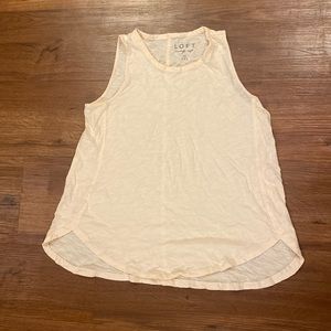 Loft Vintage Soft Crew Neck Scoop Tank